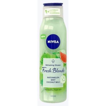 Nivea -  NIVEA Fresh Blends odświeżający żel pod prysznic z arbuzem, miętą i mlekiem kokosowym 300ml